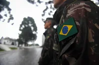 CAXIAS DO SUL, RS, BRASIL, 28/06/2024. Saiba o que motiva os jovens a ingressarem como voluntários no exército brasileiro. Na foto, quartel do 3° Grupo de Artilharia Antiaérea (GAAAE), em Caxias do Sul. (Bruno Todeschini/Agência RBS)Indexador: BTK<!-- NICAID(15800660) -->