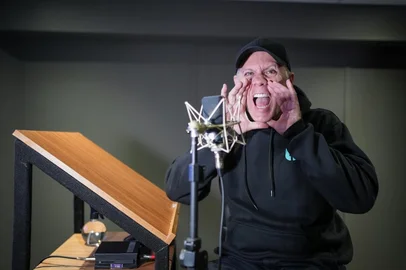 Wendel Bezerra, dublador de personagens como Bob Esponja<!-- NICAID(16165953) -->