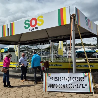 Movimento SOS Agro RS na Expointer, no parque Assis Brasil, em Esteio<!-- NICAID(15849179) -->