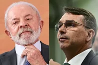 É a primeira vez na pesquisa que o filho de Jair Bolsonaro ultrapassa o presidente numericamente<!-- NICAID(16266176) -->