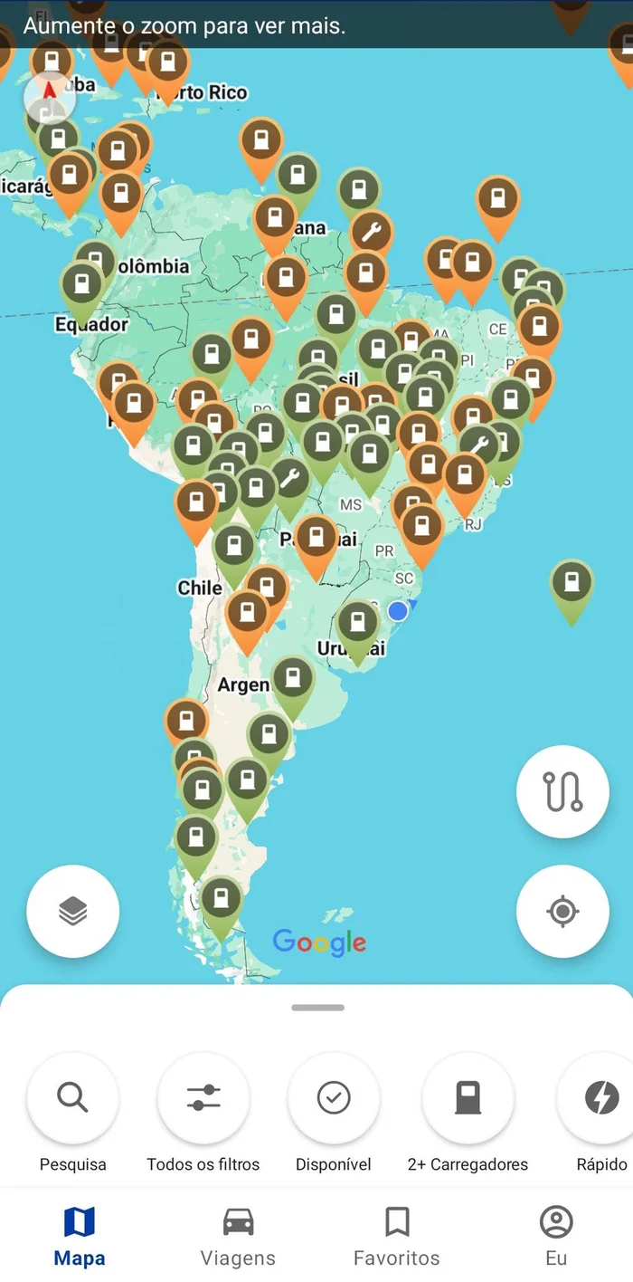 PlugShare / Reprodução PlugShare / Reprodução