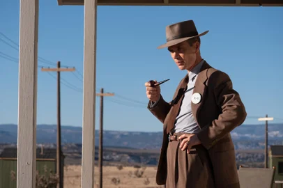 Cillian Murphy no filme Oppenheimer (2023), de Christopher Nolan.<!-- NICAID(15697717) -->