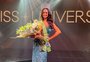 Vestido da coroação de Maria Eduarda Brechane no Miss Brasil é inspirado no poder das águas