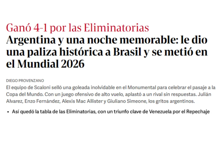 Clarín / Reprodução
