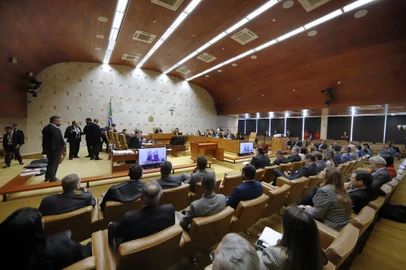 Sessão de abertura das atividades do Supremo Tribunal Federal para o segundo semestre de 2023.Indexador: Rosinei Coutinho/SCO/STFFotógrafo: SessÃ£o plenÃ¡ria de abertura do<!-- NICAID(15498019) -->