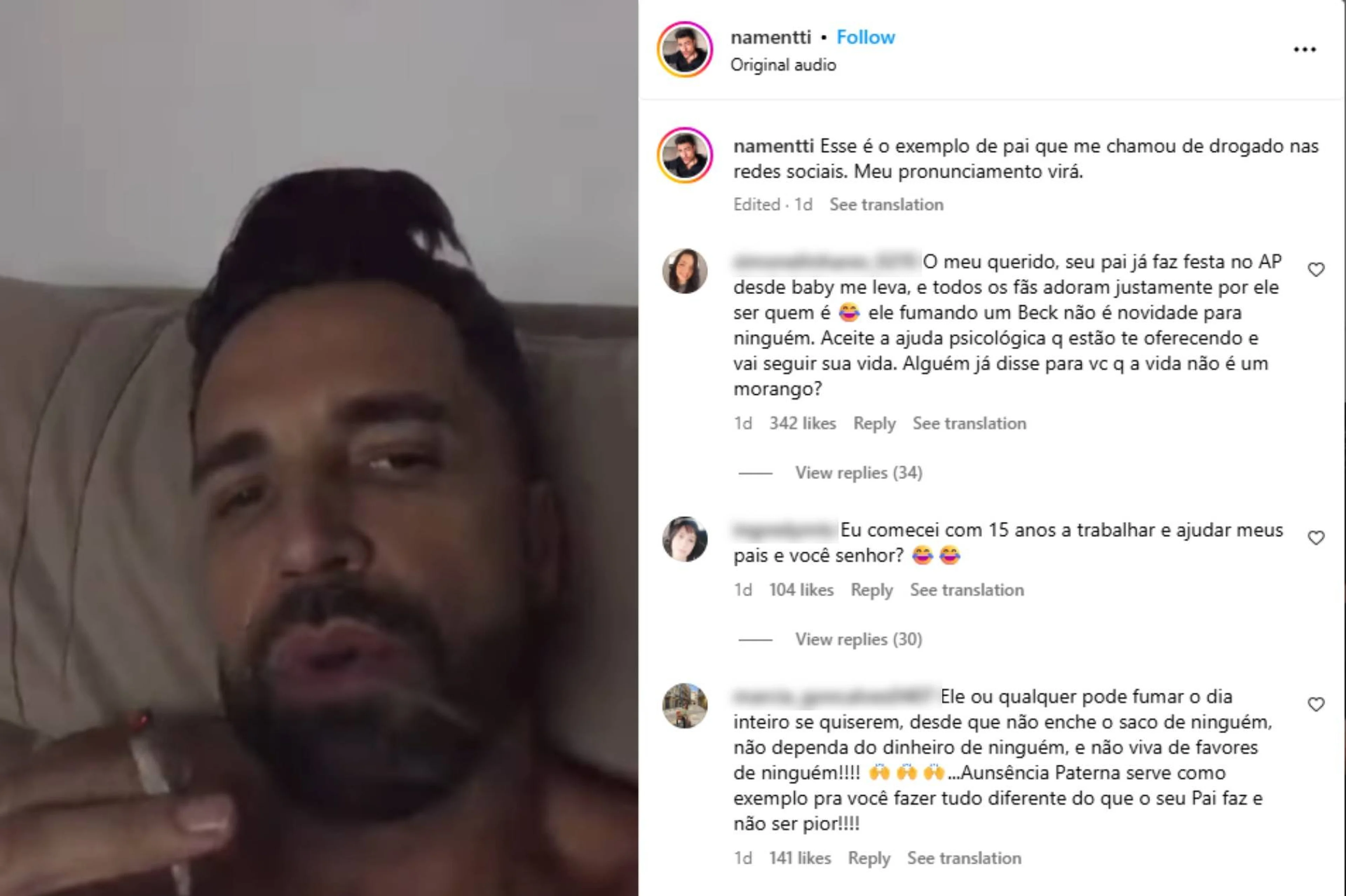 Instagram / namentti/Reprodução