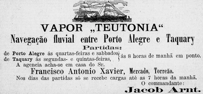 Annuario da Provincia do Rio Grande do Sul / Reprodução Annuario da Provincia do Rio Grande do Sul / Reprodução