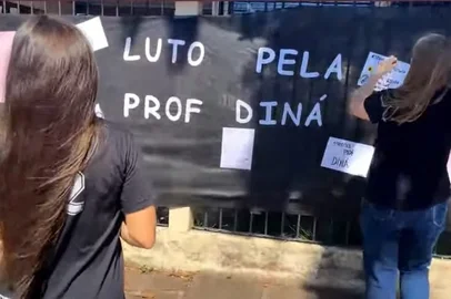 Homenagens a professora morta em Portão