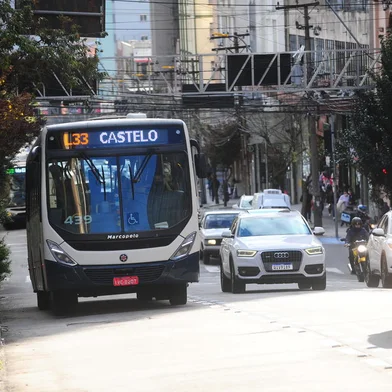 CAXIAS DO SUL, RS, BRASIL, 10/09/2021. Plano de Mobilidade de Caxias não ficará pronto no prazo estipulado em lei federal. Ausência de documento após data limite impede acesso a recursos para obras viárias. Na foto, movimento de ônibus urbano (Visate). (Porthus Junior/Agência RBS)<!-- NICAID(14886871) -->