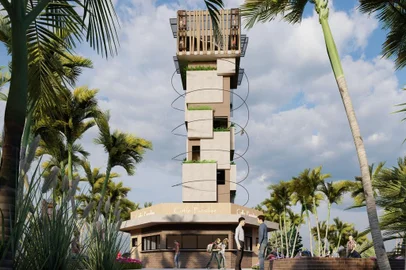 Mirante a 49 metros de altura e muita aventura, parque vertical deve ser inaugurado até o final de 2025 na Rota do Sol<!-- NICAID(15620236) -->