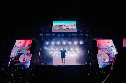 Imagine Dragons faz show no Rock in Rio.FOTOS:Vans Bumbeers/Rock In Rio/DivulgaçãoIndexador: vans bumbeers<!-- NICAID(15867033) -->