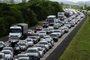 Fotos do dia 02.01.2020PORTO ALEGRE, RS, BRASIL 05/01/2020-Congestionamento na freeway devido a um acidente.(Foto: Ronaldo Bernardi / Agencia RBS)<!-- NICAID(14377156) -->