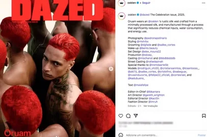 Osklen é criticada por vestir Oruam.<!-- NICAID(16052898) -->