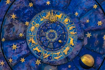 Droste effect background. Abstract design for concepts related to astrology and fantasy.<!-- NICAID(15540457) -->