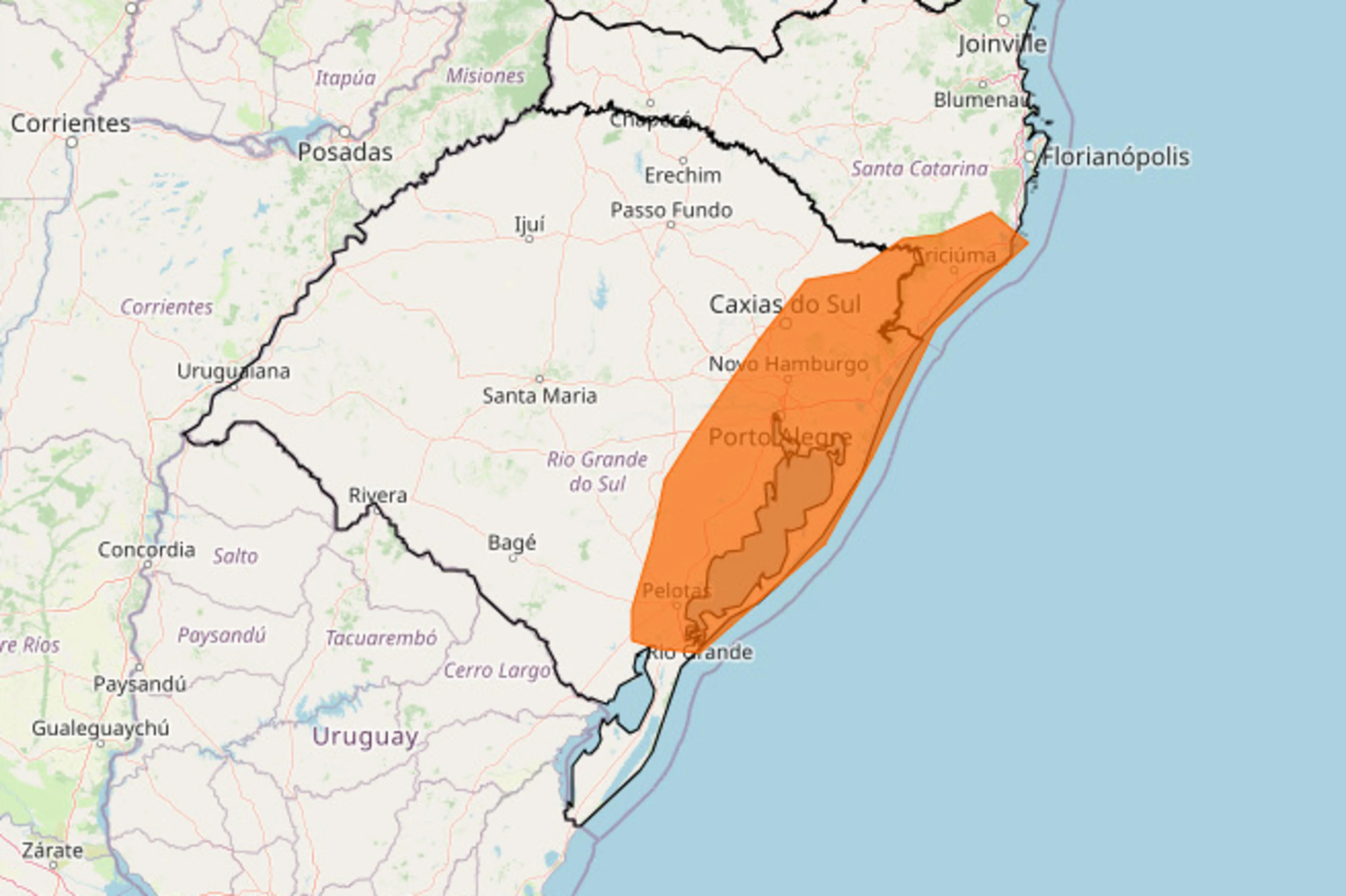 Instituto Nacional de Meteorologia (Inmet)/Reprodução