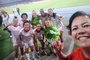 Lea Ethes, torcedora do Inter na Colombia para a Libertadores Feminina - Foto: Lea Ethes/Arquivo Pessoal<!-- NICAID(15565674) -->