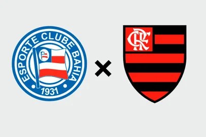 Bahia x Flamengo escudos