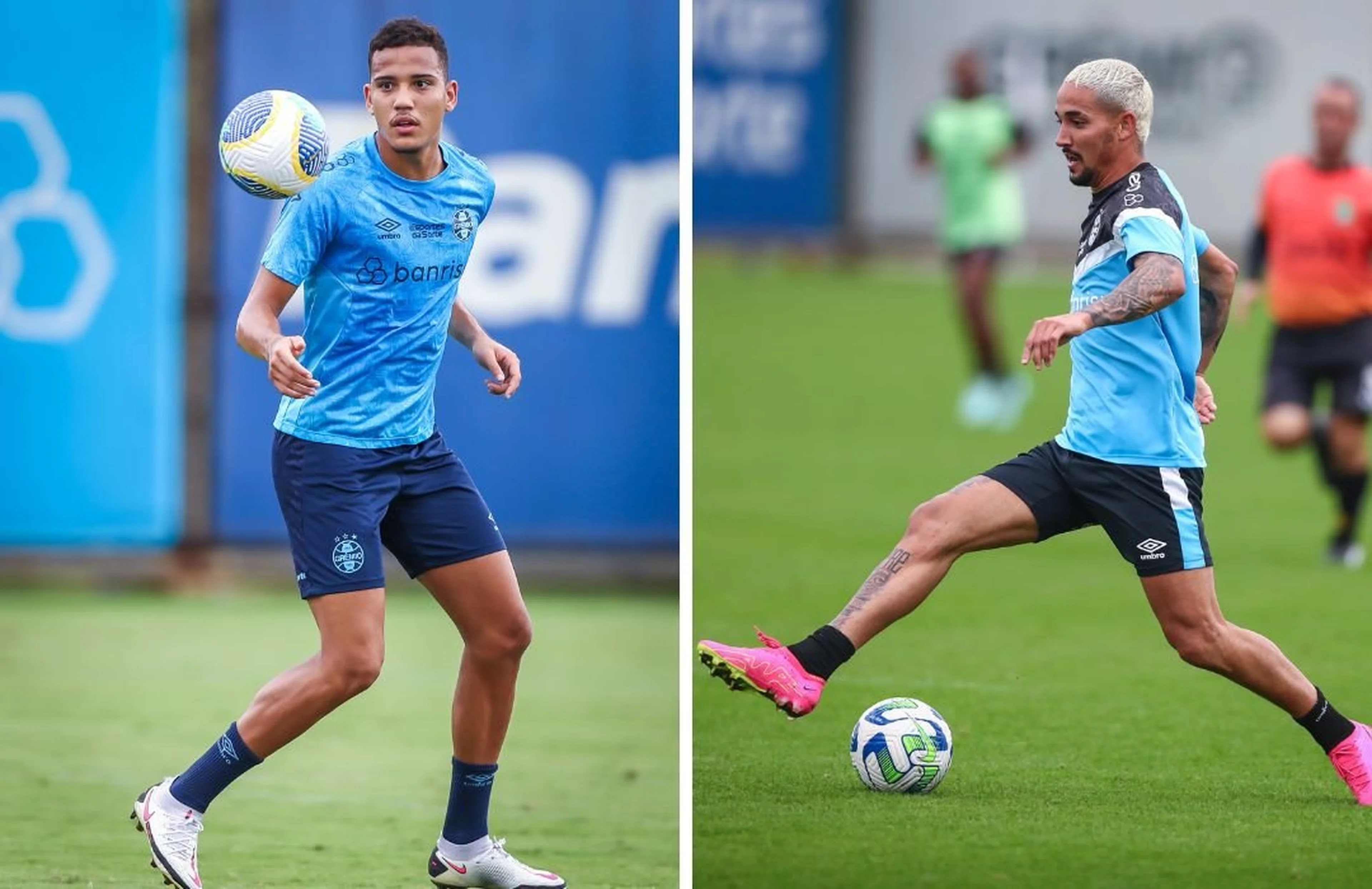 Colagem de fotos/Lucas Uebel / Grêmio, Divulgação