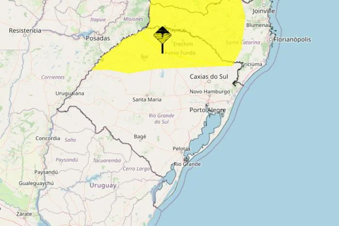 Instituto Nacional de Meteorologia (Inmet) / Reprodução Instituto Nacional de Meteorologia (Inmet) / Reprodução