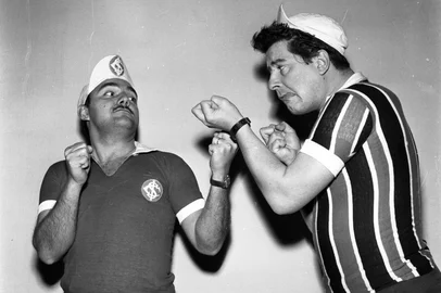 Acervo Última Hora / Agencia RBS -OBS CDI: NÃO conta identificação de fotógafo no envelope dos negativos.-Carlos Nobre, humorista.Fábio Silveira.-#ENVELOPE: 4334-OBS CDI: NÃO conta identificação de fotógafo no envelope dos negativos.<!-- NICAID(16183730) -->