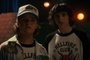 STRANGER THINGS. (L to R) Gaten Matarazzo as Dustin Henderson and Finn Wolfhard as Mike Wheeler in STRANGER THINGS. Cr. Courtesy of Netflix Â© 2022<!-- NICAID(15108194) -->