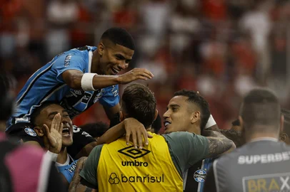 PORTO ALEGRE, RS, BRASIL, 08/03/2026: Inter e Grêmio se enfrentam no Estádio Beira-Rio, no Gre-Nal de número 451, no jogo de volta da final do Campeonato Gaúcho de 2026, o Gauchão. Após o jogo de ida, na Arena, terminar em 3 a 0 para o Grêmio, o Internacional recebe o adversário em casa com a missão de tentar reverter o placar e conquistar o bicampeonato estadual.  Foto: André Ávila/Agência RBSIndexador: Andre Avila<!-- NICAID(16240683) -->