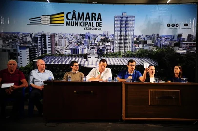 CAXIAS DO SUL, RS, BRASIL, 29/03/2023. Primeira audiência pública sobre a proposta de concessão da prefeitura para ocupação da Maesa. É a primeira de quatro audiências sobre o projeto do Executivo. (Porthus Junior/Agência RBS)<!-- NICAID(15388918) -->