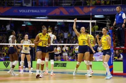 Patricy Albuquerque / Divulgação/CBV Brasil x Itália, vôlei, Liga das Nações feminina