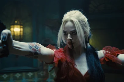 Margot Robbie como Arlequina em O Esquadrão Suicida (2021), de James Gunn<!-- NICAID(14853048) -->