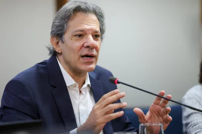 Ministro da Fazenda, Fernando Haddad, durante café da manhã com jornalistas  <!-- NICAID(15939628) -->