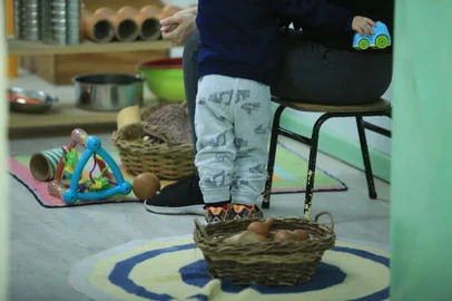 PORTO ALEGRE,RS,BRASIL.2024,05,2024.Volta as aulas na Escola de educação Infantil Mamãe Coruja.(Ronaldo bernardi/AGENCIA RBS).<!-- NICAID(15768086) -->