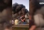 Incêndio de grandes proporções atinge fábrica de calçados de Novo Hamburgo