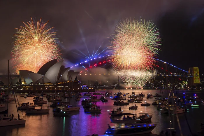 Fogos em Sydney, na Austrália