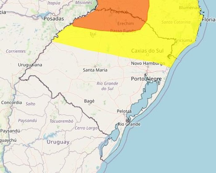 Reprodução / Inmet