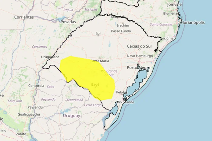 Instituto Nacional de Meteorologia (Inmet) / Reprodução