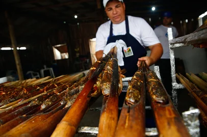 Porto Alegre, RS, Brasil- Lançamento da feira do peixe na colônia de pescadores Z5 da Ilha da Pintada. Fotos Jonathan Heckler/Agencia RBS<!-- NICAID(15707825) -->
