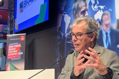 Jorge Viana, presidente da Apex Brasil, na Hannover Messe<!-- NICAID(16006856) -->
