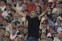 Internacional's Argentine coach Eduardo Coudet reacts during the Copa Libertadores round of 16 first leg football match between Argentina's River Plate and Brazil's Internacional at the Mas Monumental stadium in Buenos Aires, on August 1, 2023. (Photo by JUAN MABROMATA / AFP)Editoria: SPOLocal: Buenos AiresIndexador: JUAN MABROMATASecao: soccerFonte: AFPFotógrafo: STF<!-- NICAID(15498338) -->