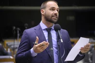 Discussão e votação de propostas. Dep. Eduardo Bolsonaro PL - SP. Paulo Sérgio/Câmara dos DeputadosIndexador: Paulo Sergio<!-- NICAID(15215350) -->