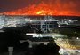 Incêndio na fronteira com a Argentina é avistado na região central de São Borja; bombeiros gaúchos auxiliam no combate às chamas 
