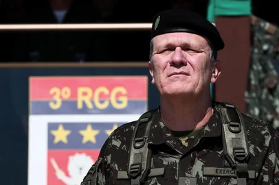 PORTO ALEGRE, RS, BRASIL, 13-08-2025: Troca da chefia no Comando Militar do Sul. Cêrimônia marca a saída do general Hertz Pires do Nascimento, que irá para Brasília e assume o general Luís Cláudio de Mattos Basto. NA FOTO: Luís Cláudio de Mattos Basto. Foto: Jonathan Heckler/Agência RBS<!-- NICAID(16100605) -->