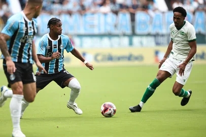 PORTO ALEGRE, RS, BRASIL, 15-02-2026. GREMIO X JUVENTUDE pelo gauchão 2026. Foto Jonathan Heckler/agência RBS<!-- NICAID(16225938) -->