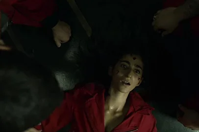Morte de Nairobi em La Casa de Papel<!-- NICAID(14879347) -->