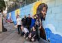 Muro do Museu dos Capuchinhos, em Caxias do Sul, recebe arte produzida com ajuda da comunidade
