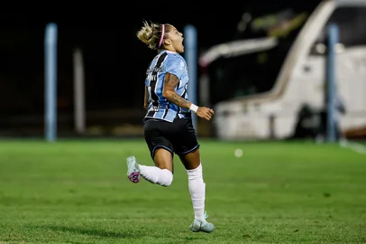 Novo Hamburgo, RS, Brasil, 28/04/2025: GRENAL Feminino, pelo Brasileirão 2025. Grêmio x Internacional. Fotos: Duda Fortes/Agencia RBSIndexador: Andre Avila<!-- NICAID(16026134) -->