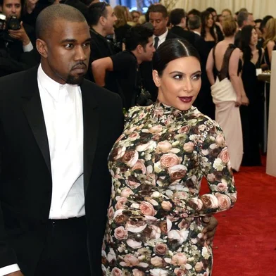 Kim Kardashian and Kanye West  attend the Costume Institute Benefit at The Metropolitan Museum of Art May 6, 2013, celebrating the opening of Punk: Chaos to Couture.  AFP PHOTO / TIMOTHY A. CLARY<!-- NICAID(9355348) -->