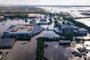 A sede da Federação das Indústrias do Estado do Rio Grande do Sul foi afetada pela enchente em Porto Alegre. Cálculo de estragos à coluna +Economia<!-- NICAID(15773922) -->