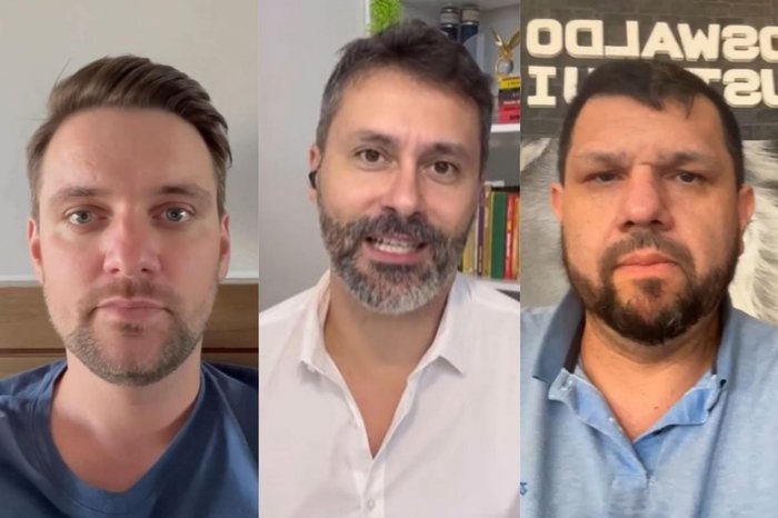 @bibihipocritas1 / @paulosouza.oficial / @oswaldo_eustaquio46 / Instagram/Reprodução @bibihipocritas1 / @paulosouza.oficial / @oswaldo_eustaquio46 / Instagram/Reprodução