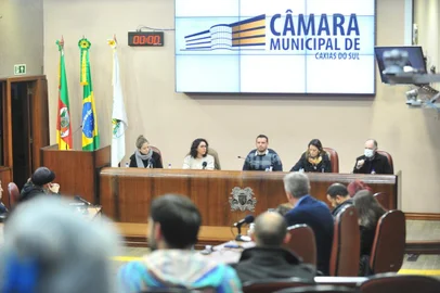 Reunião pública no Legislativo caxiense sobre a Lei das Fachadas. <!-- NICAID(15123235) -->