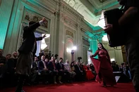 PORTO ALEGRE, RS, BRASIL, 16-07-2025: Cerimônia no Palácio Piratini anuncia verbas para os Festejos Farroupilhas de 2025. O ato realizado na tarde de quarta feira (16), anunciou mais de 17 milhões de reais pra as tradicionais festivadades realizadas no mês de setembro. Foto: Renan Mattos / Agência RBS<!-- NICAID(16081946) -->